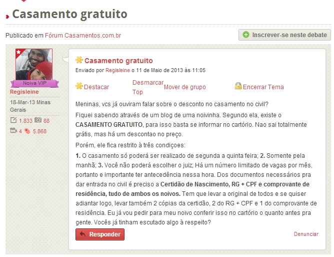 utilizando o mencionar