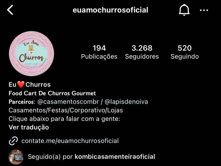 Indicação de carrinho de churros - 1