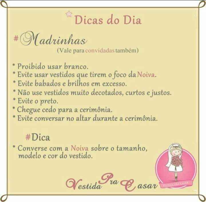 Dicas do Dia