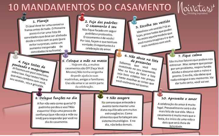 10 Mandamentos do Casamento