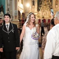 Saindo da igreja