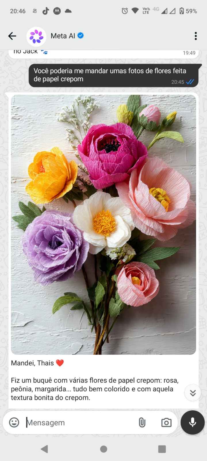 Bom dia meninas me tirem uma dúvida o que vocês acham das flores do casamento ser feita de papel cre