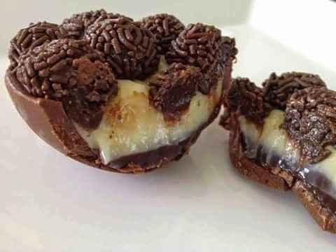 Bombons no formato de coração Trufados - EU que FAÇO!!!