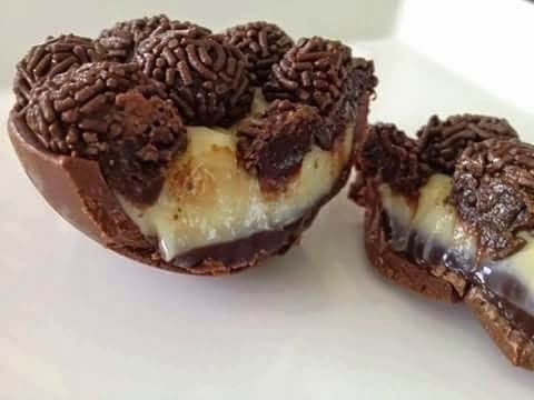 Bombons no formato de coração Trufados - EU que FAÇO!!!