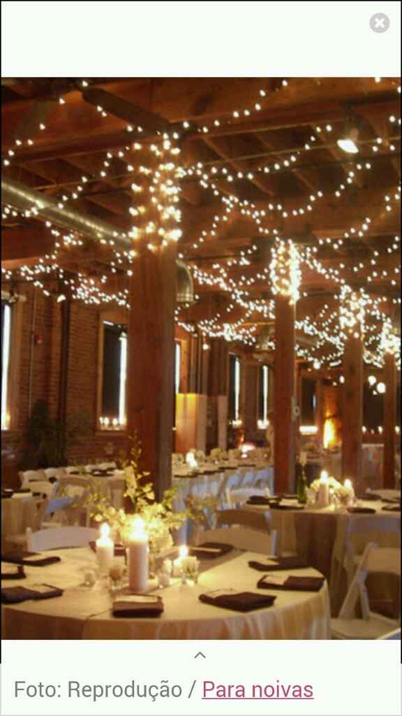 Decoração com velas e luzes - 1