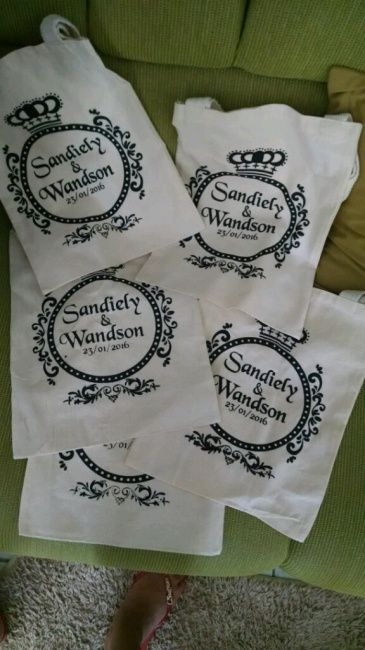 Chegaram minhas ecobag. :) - 2