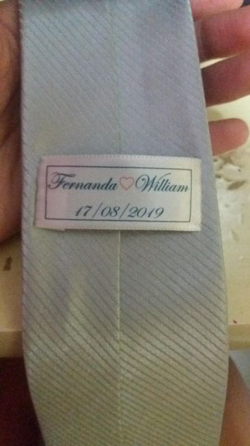 Etiqueta personalizada gravatas, que mimo não?