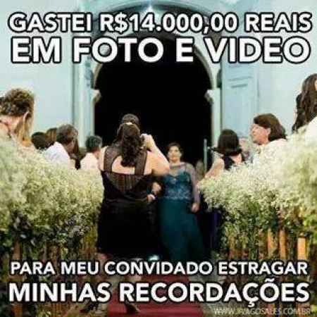 "Gastei R$14.000,00 em foto e vídeo