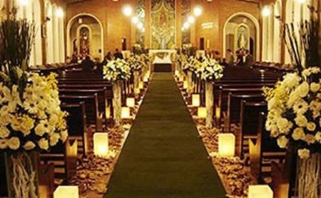 Decoração da Igreja.