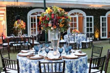 Mesa do casamento.