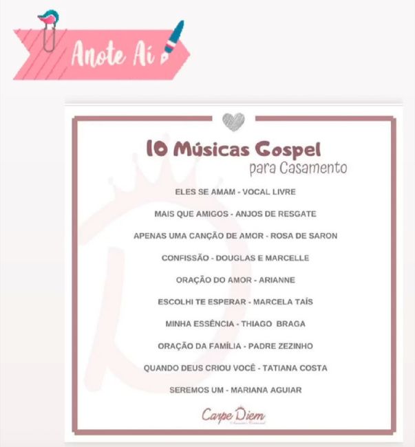 Música gospel na cerimônia - 1