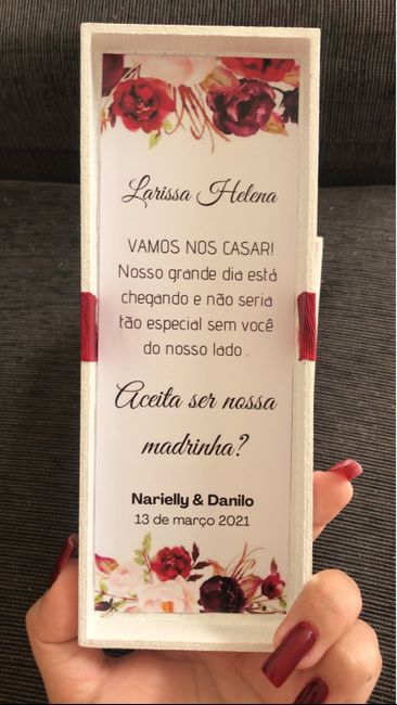 Fiz o convite dos padrinhos! 3
