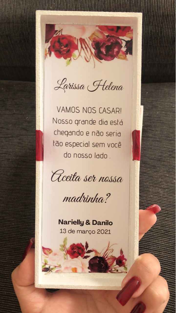 Fiz o convite dos padrinhos! - 2