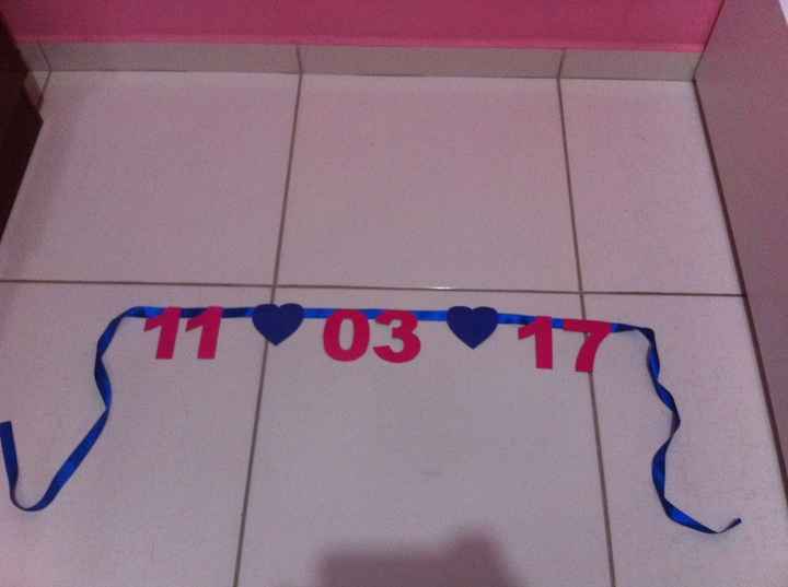 Varal de data #diy - 2