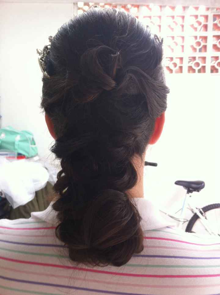 Previa do penteado👰 vem ver - 2