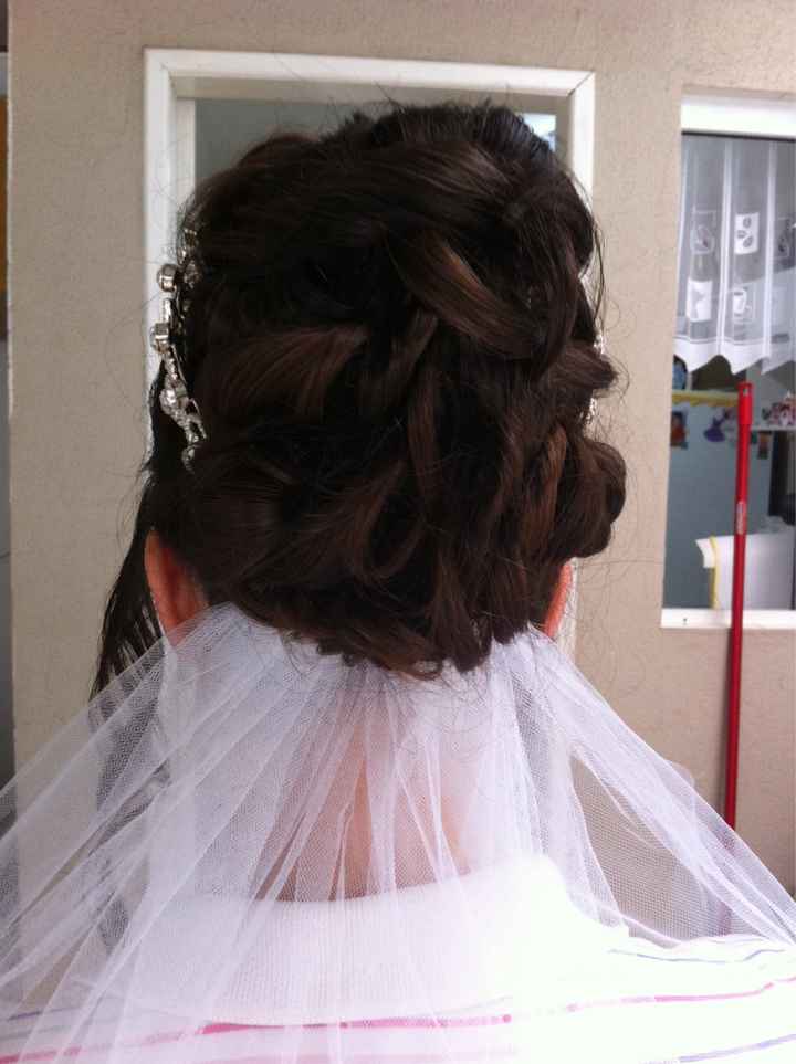 Previa do penteado👰 vem ver - 7