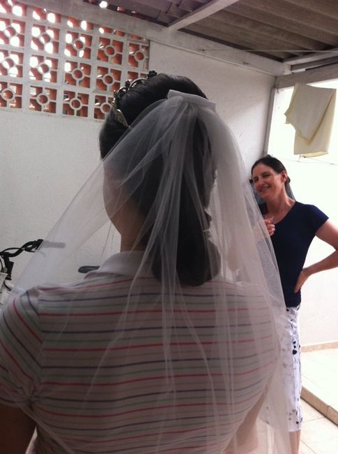 Previa do penteado!👰 #24 dias