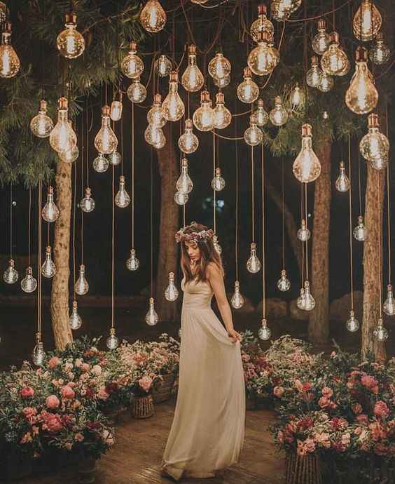 Decoração - luzes suspensas