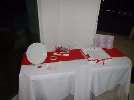 Mesa de Recordações Chá de Panela