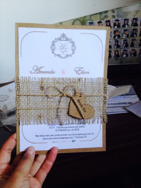 Meu convite de casamento ! vem ver - 1