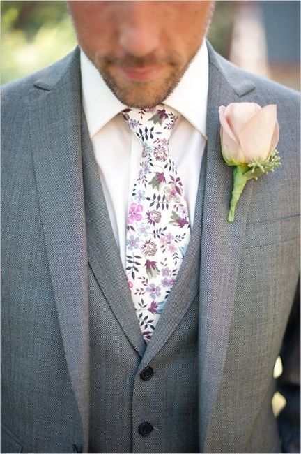 Noivo usar gravata estampada no look do casamento: 👍 ou 👎 3