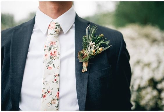Noivo usar gravata estampada no look do casamento: 👍 ou 👎 4