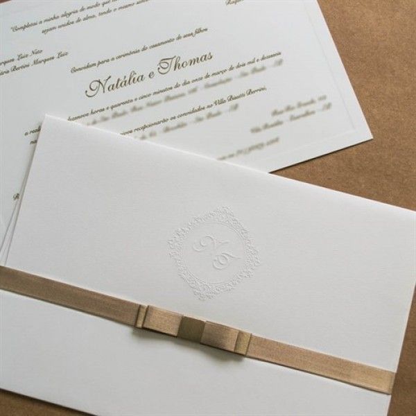 Seu convite de casamento: o envelope 1