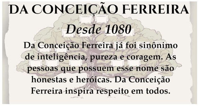 Seremos a família Da Conceição Ferreira . 2