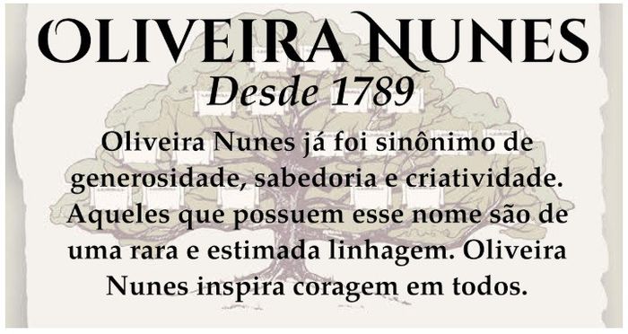 Seremos a família Oliveira Nunes 2