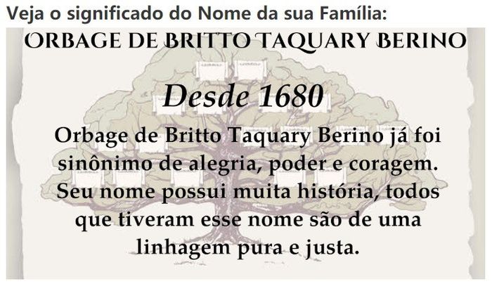 Seremos a família Orbage de Britto Taquary Berino. 2