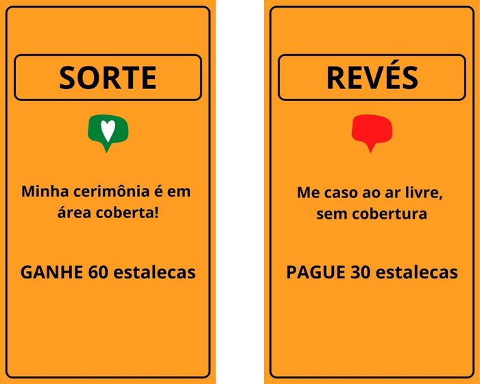 SORTE ou REVÉS: vai se casar em área coberta ou ao ar livre? 1