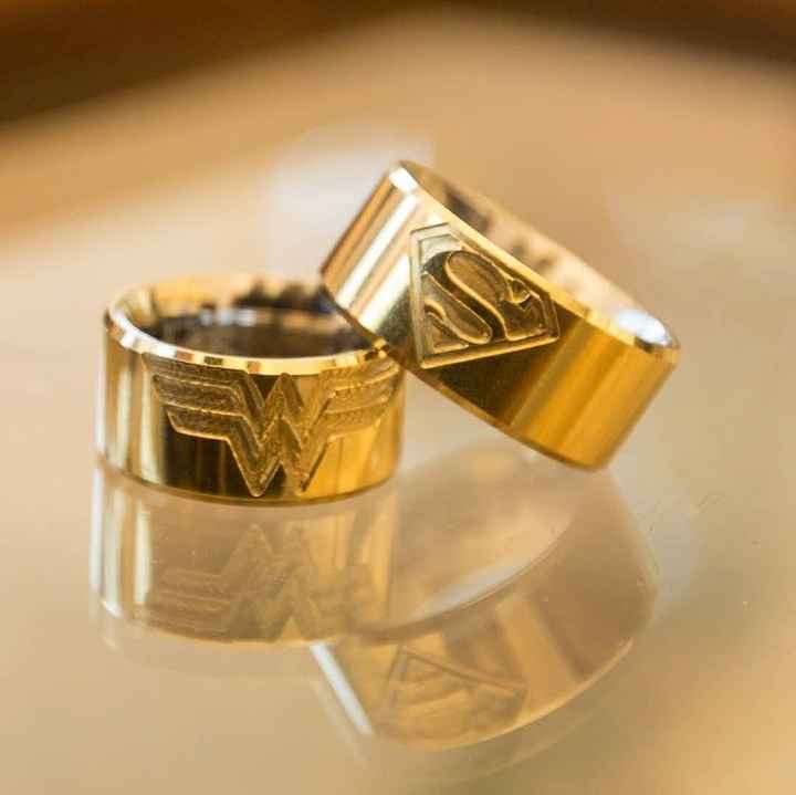 Super heróis: o que você acha desse tipo de personalização nas alianças de casamento? - 1
