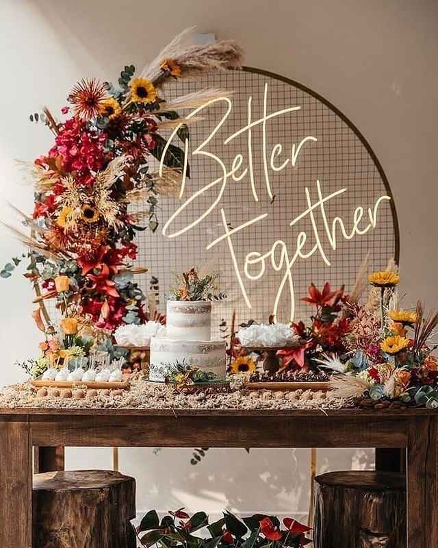 Que nota você dá para esta decoração da mesa do bolo: 0, 5 ou 10? - 1