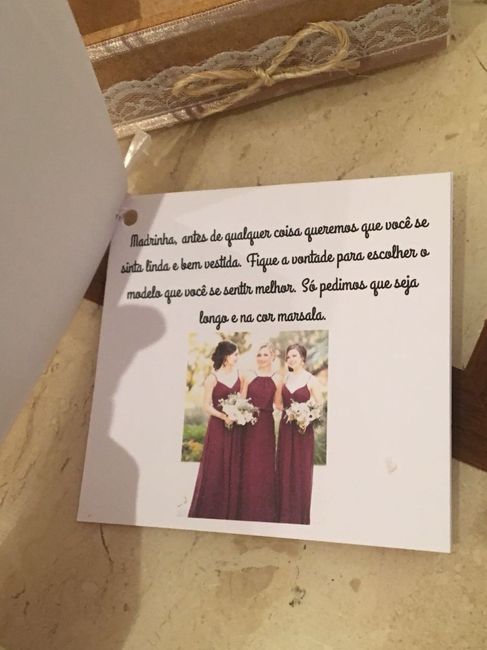 Nossas Madrinhas de marsala 