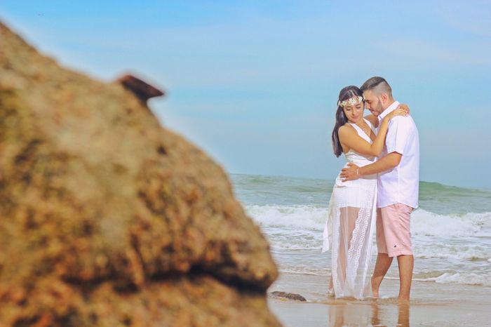 Prévia do nosso Pré-wedding na praia ❤️😍 4