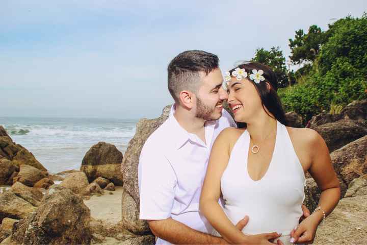 Prévia do nosso Pré-wedding na praia ❤️😍 - 1