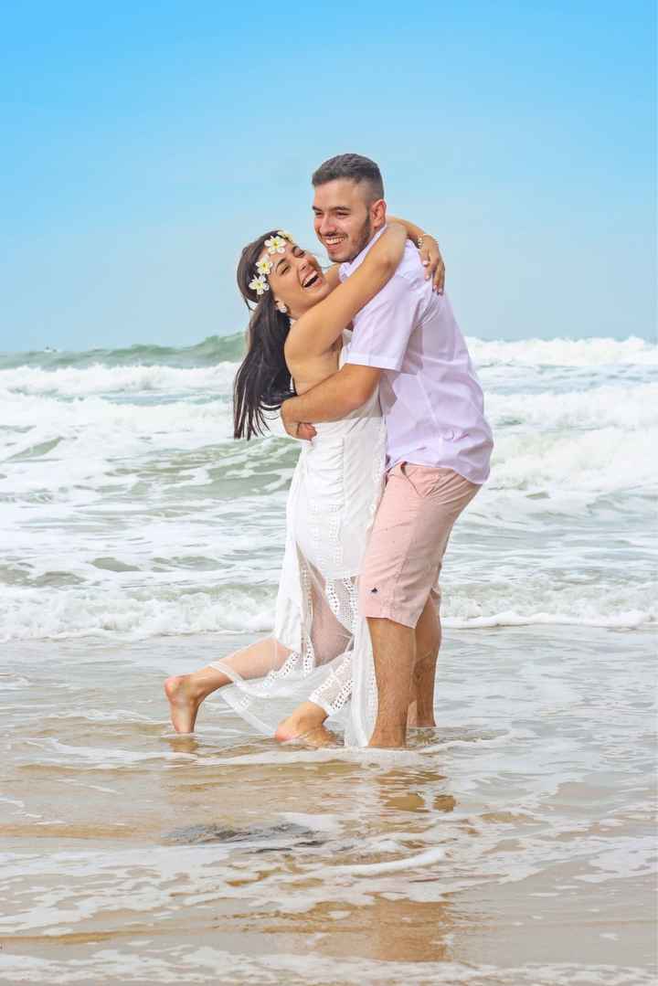 Prévia do nosso Pré-wedding na praia ❤️😍 - 5