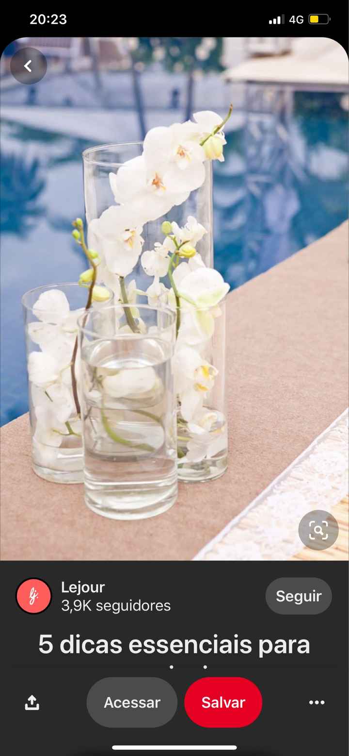 Decoração da piscina no espaço da festa - 2