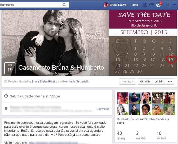 Save the date econômico