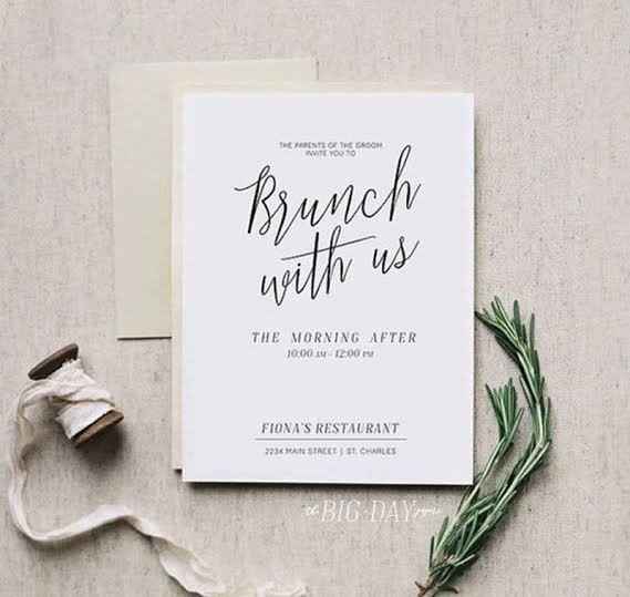 Convite de Casamento estilo Brunch/café colonial - 2