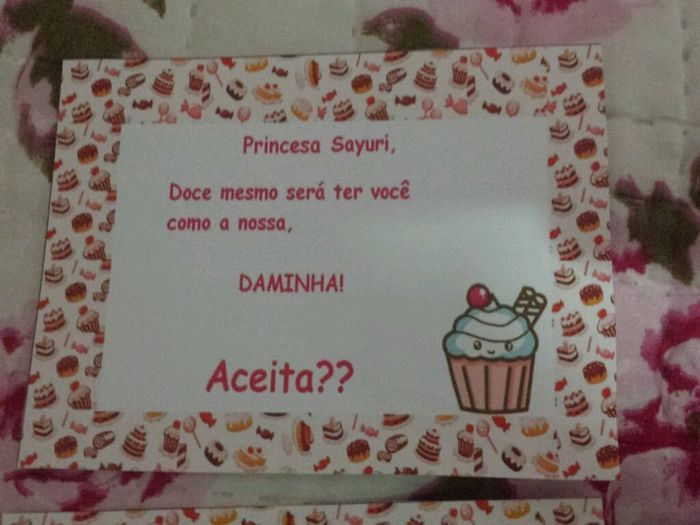 Convite das daminhas#diy#vem ver# - 5