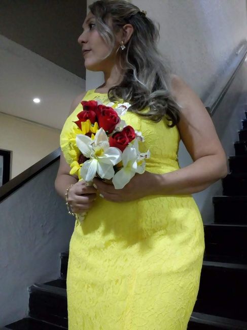 O buque que eu fiz para o casamento civil