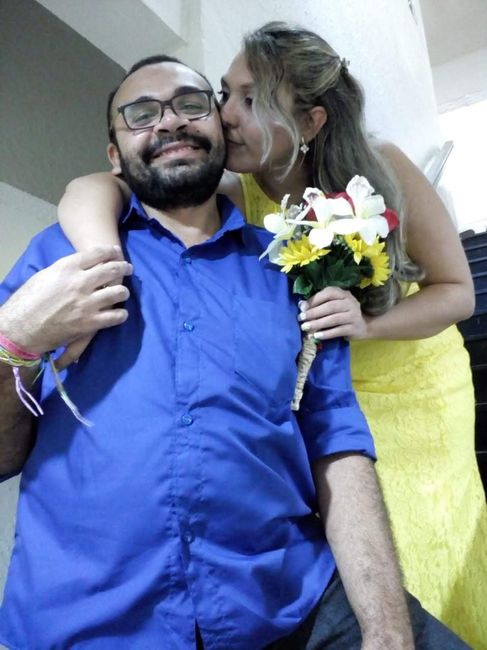 O buque que eu fiz para o casamento civil(em outro ângulo)