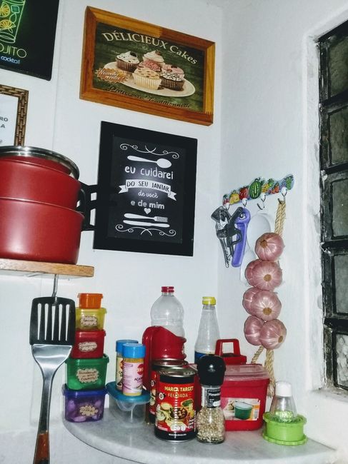 Como prometido, vim mostrar a cozinha da nossa Kitnet nossa "danislândia"! 3