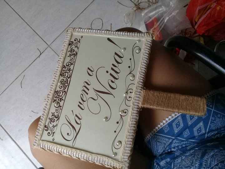 A plaquinha também teve meu toque rustico rs