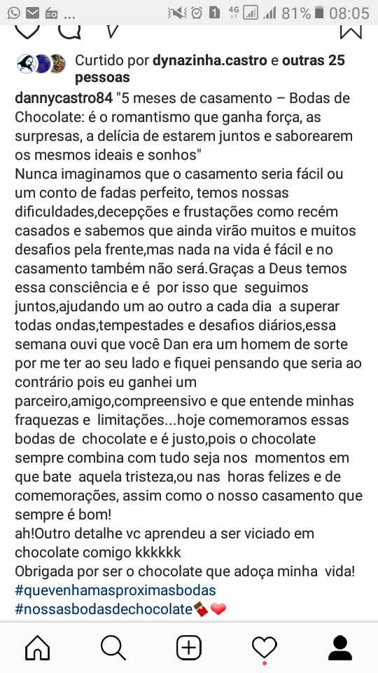 O amor é doce...