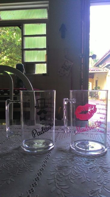 Minhas canecas para os padrinhos!