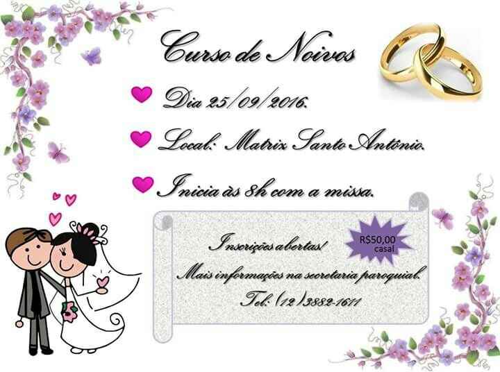 Curso de noivos marcado - 1