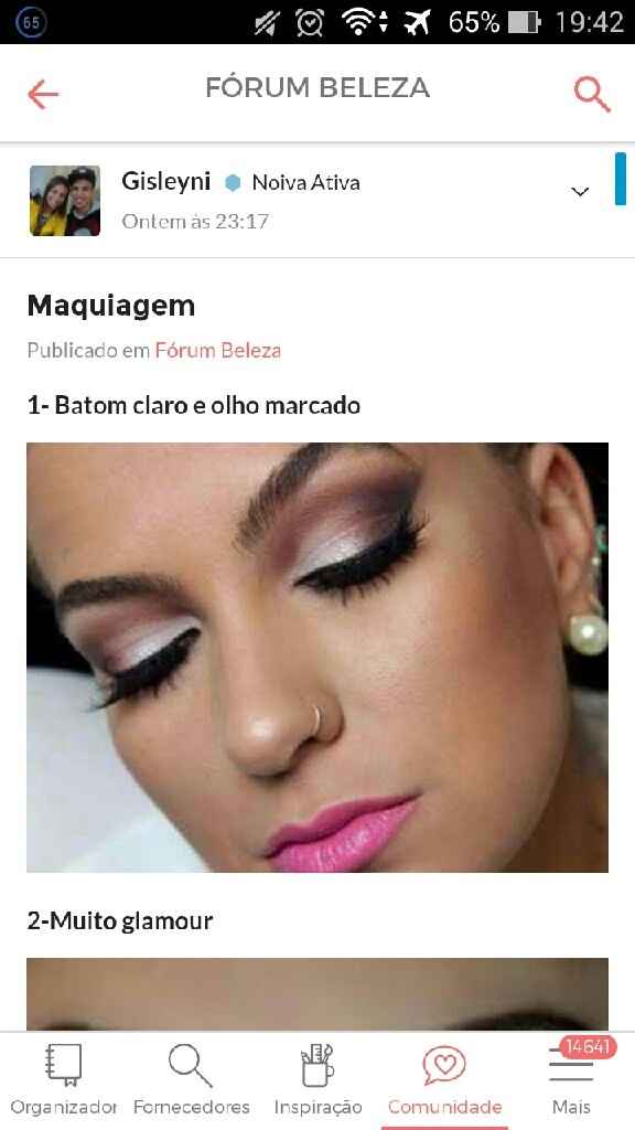 Penteado e make - 1