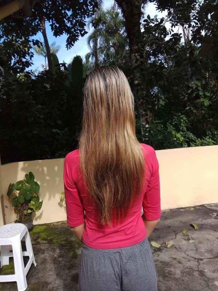 Meu cabelo antes de usar